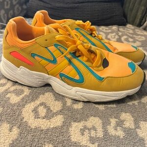 Adidas Originals orange and Teal Sneakers